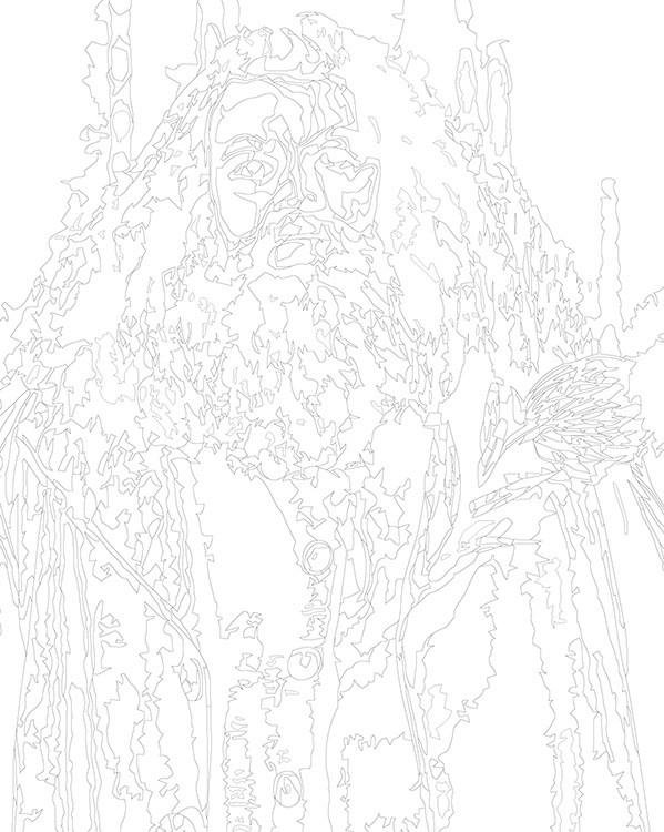 Картина по номерам «Хагрид с цветком, Гарри Поттер 40х50» — картинка 3