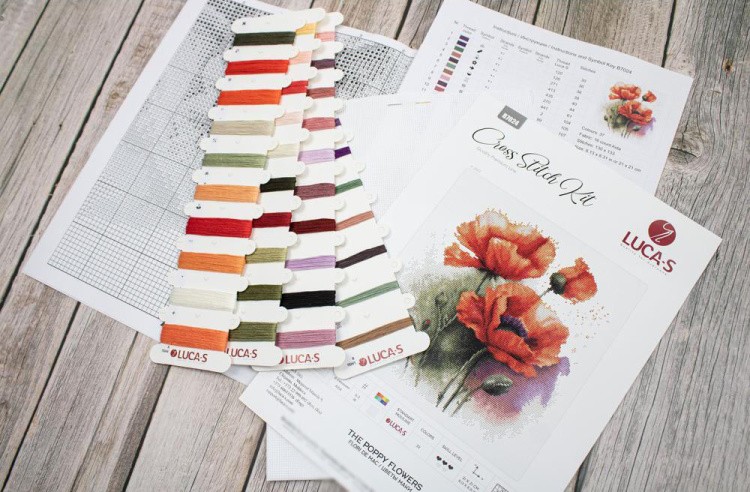 Набор для вышивания «Цветы маки» — картинка 4