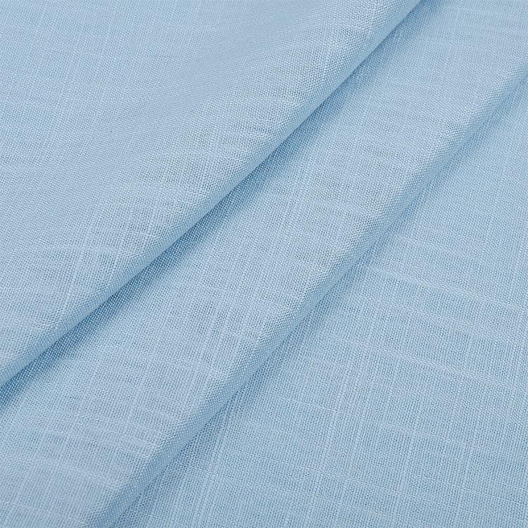 Ткань льняная, 1 м x 140 см, 190 г/м², цвет: небо, TBY — картинка 3