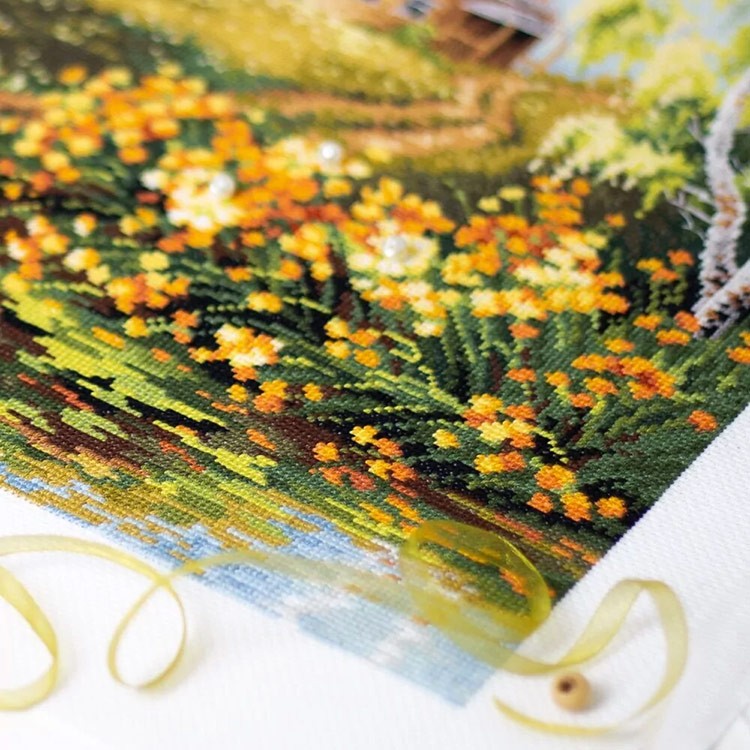 Набор для вышивания «Деревенский пруд» — картинка 8