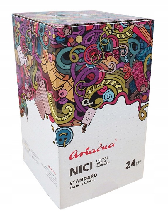 Набор ниток Talia 120/200м «Эксклюзивный», 24 цвета, Ariadna — картинка 8