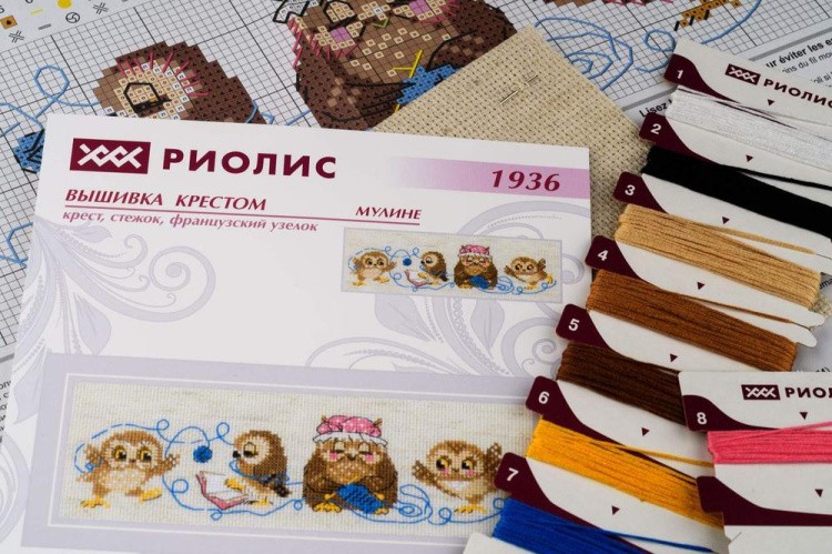 Набор для вышивания «Семейка сов» — картинка 2