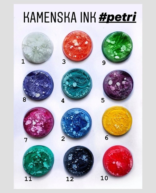 Краска для Петри Лесная зелень 5 мл, Kamenskaya Ink — картинка 5