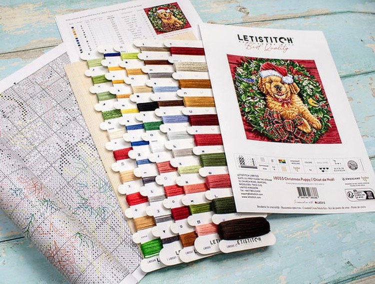 Набор для вышивания «Christmas Puppy» — картинка 14