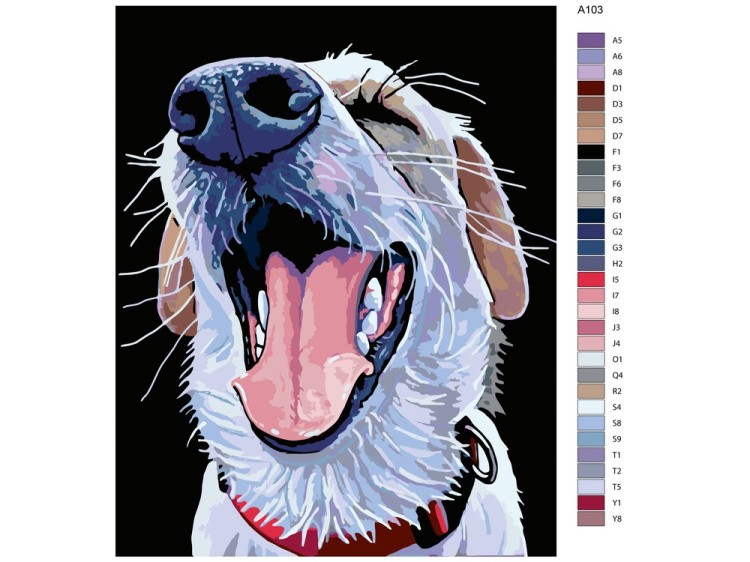 Картина по номерам «Эдди» — картинка 2