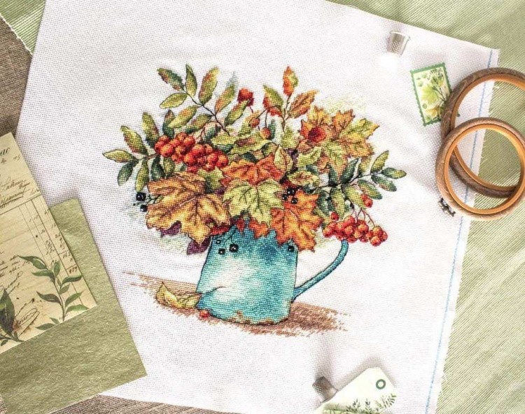 Набор для вышивания «Алые гроздья рябины» — картинка 6