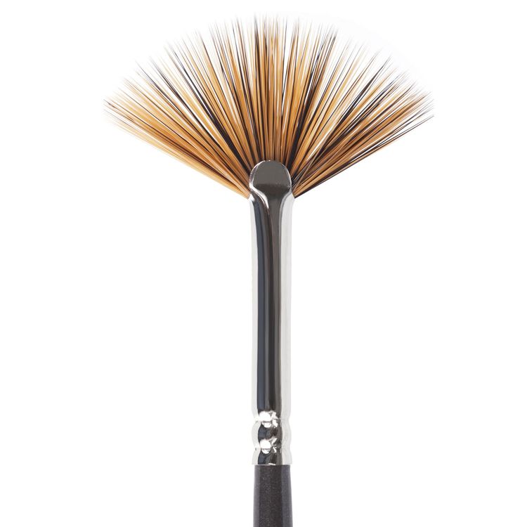 Кисть художественная профессиональная Art Classic, синтетика мягкая, веерная, № 4, длинная ручка, Brauberg — картинка 3