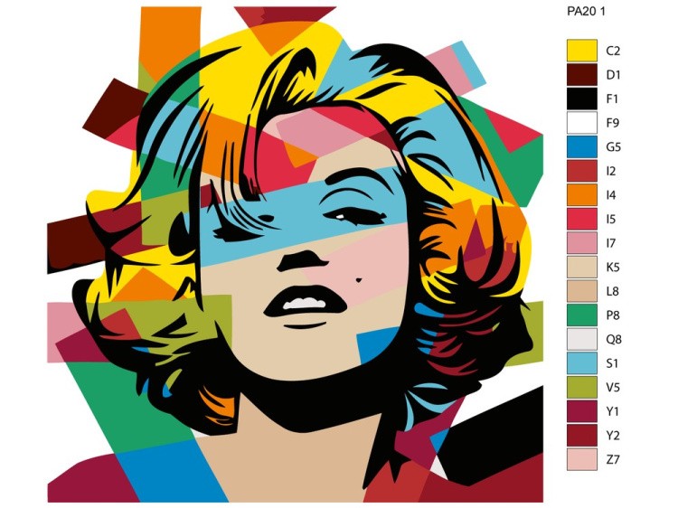 Картина по номерам «Мэрилин Монро» — картинка 2