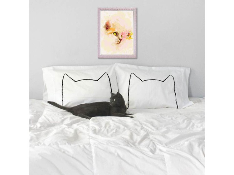 Картина по номерам «Котенок и бабочка» — картинка 3