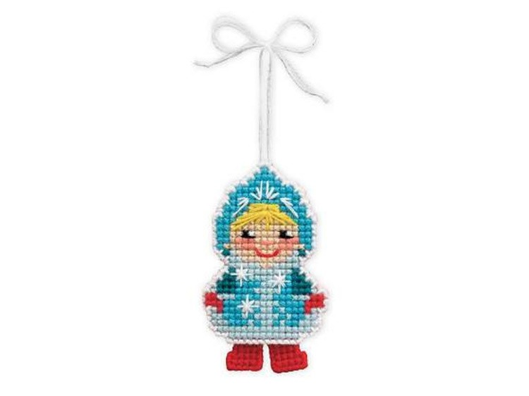 Набор для вышивания «Новогодняя игрушка «Снегурочка»»