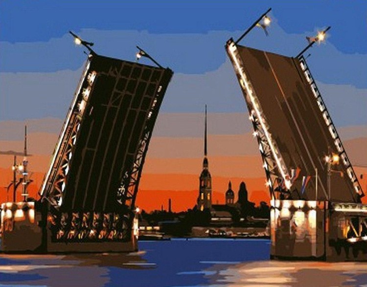 Картина по номерам «Развод мостов»