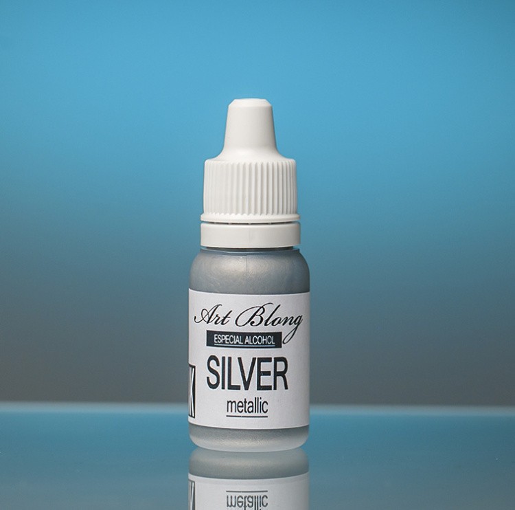 Набор алкогольных чернил metallic Gold, Silver, Bronze, Art Blong — картинка 3