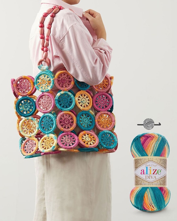 Пряжа ALIZE Diva batik design (3245), мультиколор, 5 шт. по 100 г — картинка 12