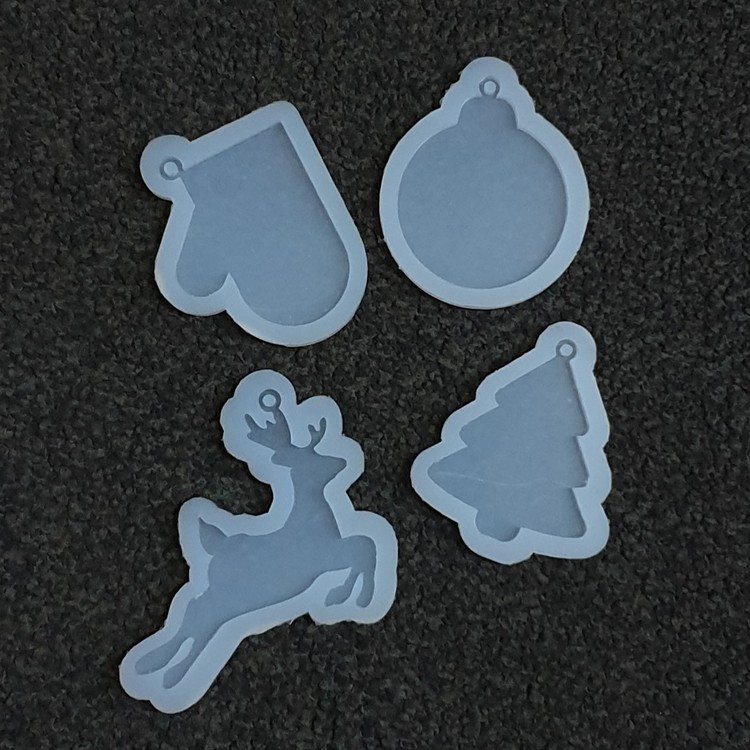 Молд силиконовый Новогодняя игрушка Елочка, ResinArt — картинка 5