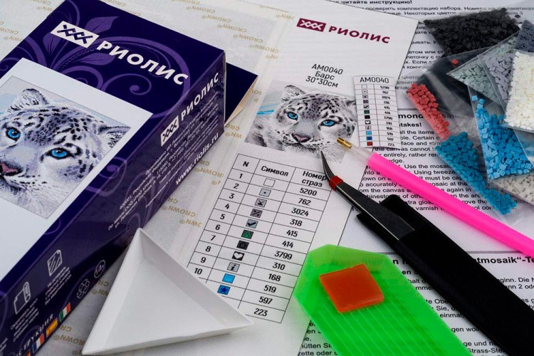 Алмазная вышивка «Барс» — картинка 3