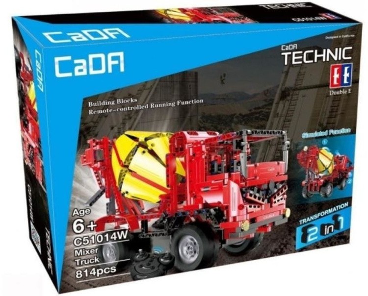 Радиоуправляемый конструктор с мотором Cada Technics Бетономешалка / Кран - 2.4G — картинка 3