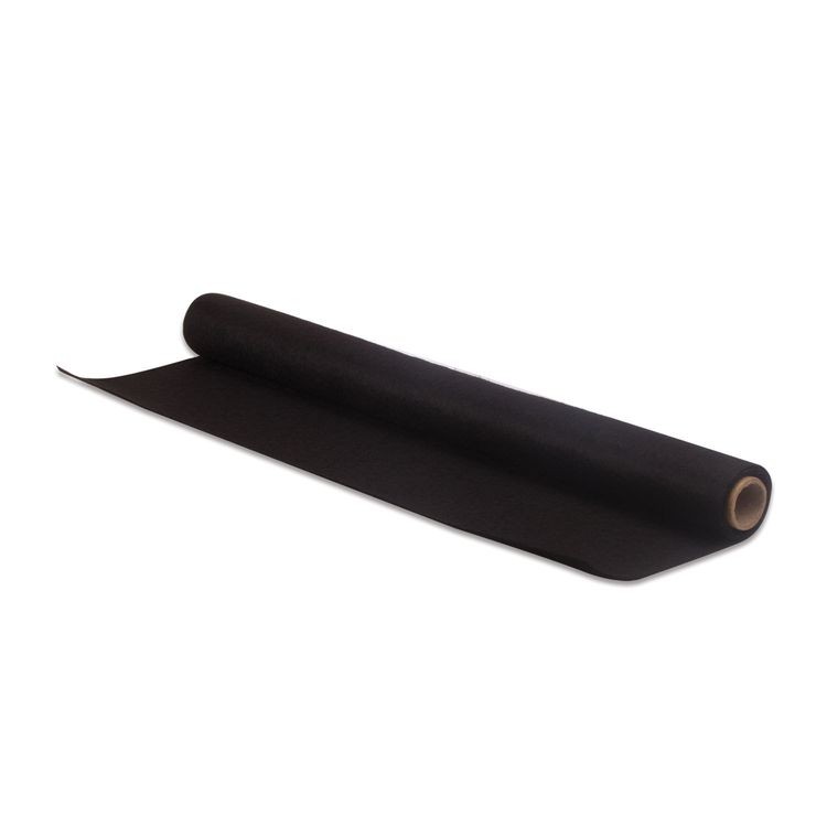 Цветной фетр для творчества в рулоне 500х700 мм, толщина 2 мм, черный, ОСТРОВ СОКРОВИЩ — картинка 2