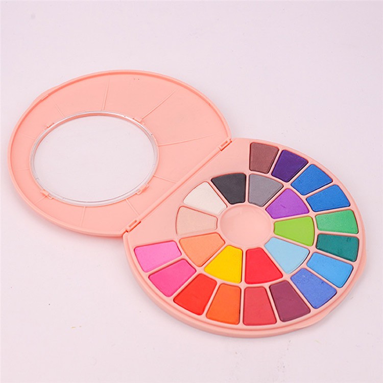 Набор акварельных красок HIMI розовый 24 цвета - 1 коробка — картинка 5