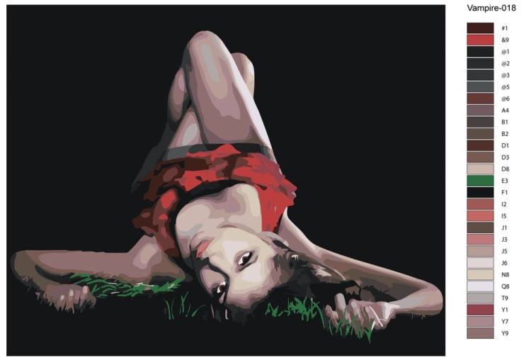 Картина по номерам «Дневники вампира: Елена Гилберт - Нина Добрев 2» — картинка 2