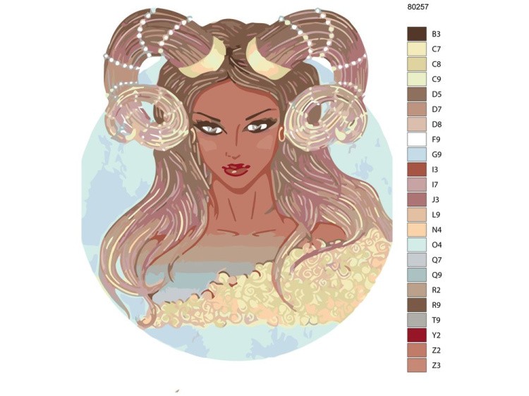 Картина по номерам «Овен» — картинка 2