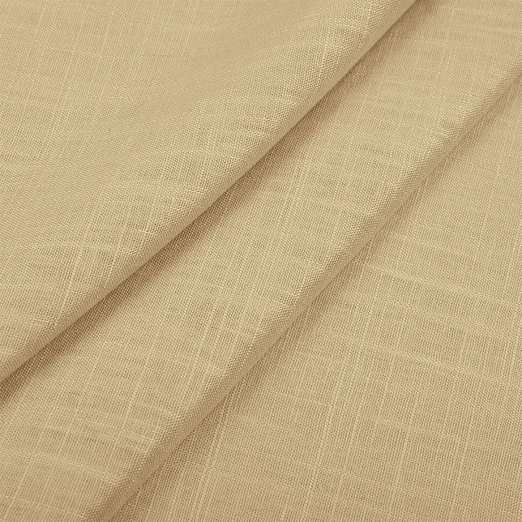 Ткань льняная, 1 м x 140 см, 190 г/м², цвет: бежевый, TBY — картинка 2