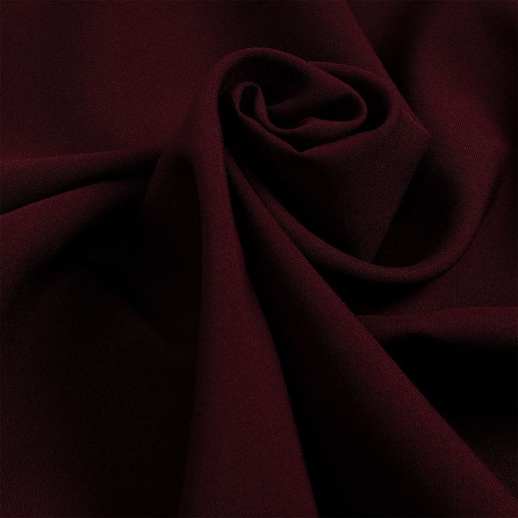 Ткань Габардин кач-во Фухуа, 1 м х 150 см, 180 г/м², цвет: бордовый, TBY