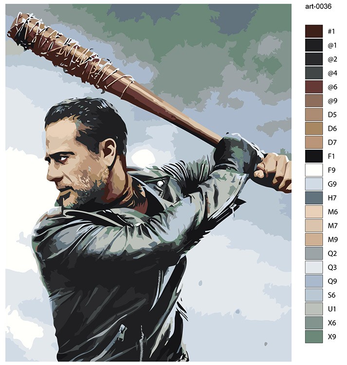 Картина по номерам «Ходячие мертвецы» — картинка 2