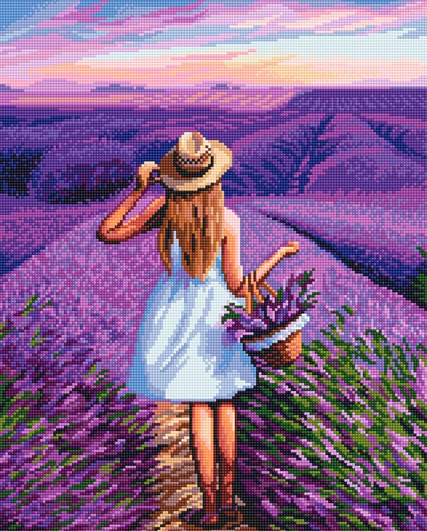 Алмазная вышивка «Лавандовая мечта» — картинка 2