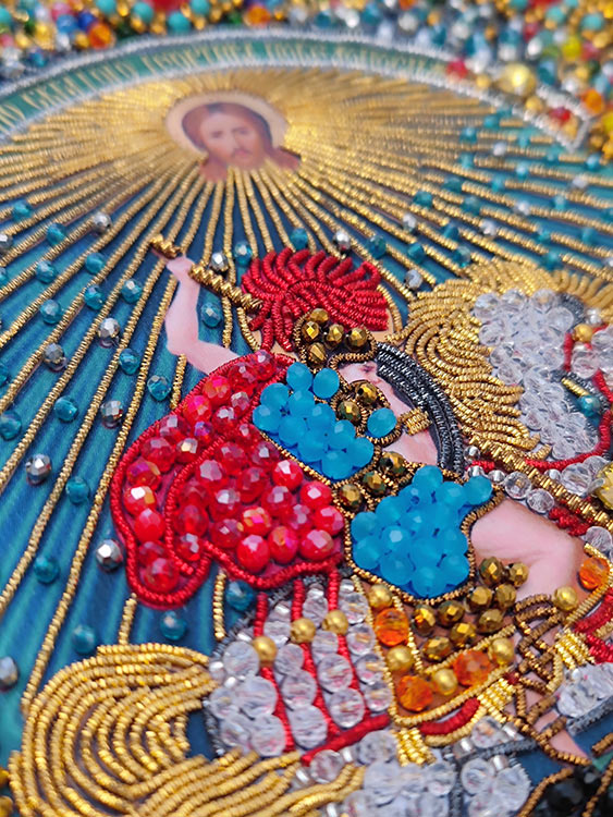 Набор вышивки хрустальными камнями «Святой Георгий Победоносец» (мал.) — картинка 6