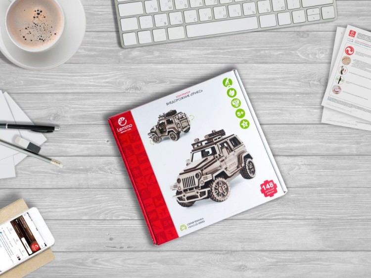 Конструктор из дерева «Внедорожник Трикс», Lemmo — картинка 7