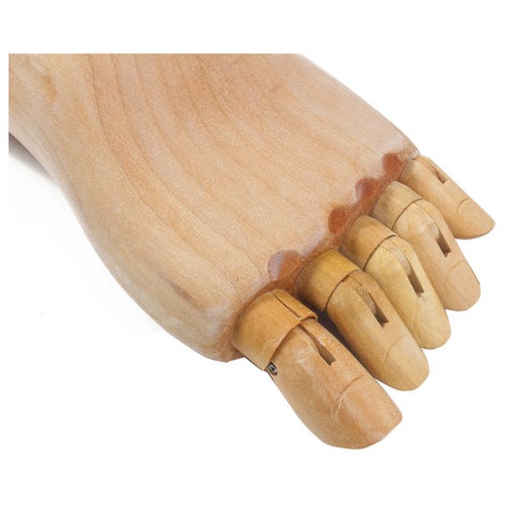 Манекен художественный «Стопа», длина 25 см., мужская правая, дерево, BRAUBERG ART CLASSIC  — картинка 3