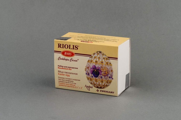Набор для бисероплетения «Яйцо. Фиалки» — картинка 3