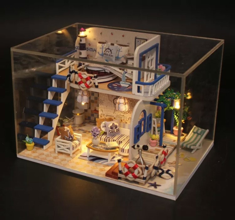 Сборная модель Румбокс. Миниатюрная комната «Домик у моря» — картинка 3