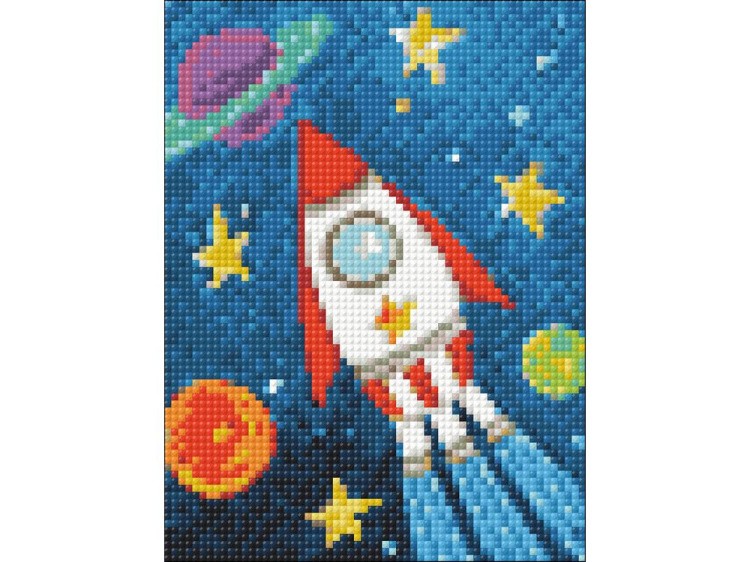 Алмазная вышивка «Космический корабль» — картинка 2