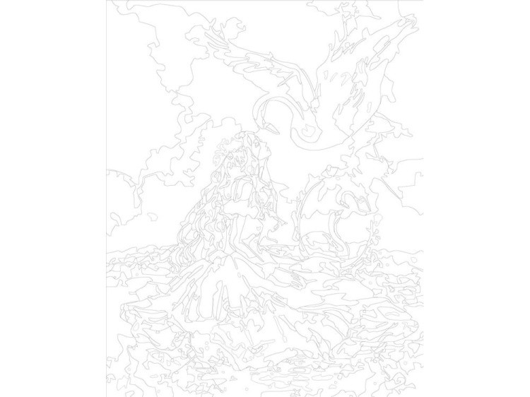 Картина по номерам «Лебедушка» — картинка 3