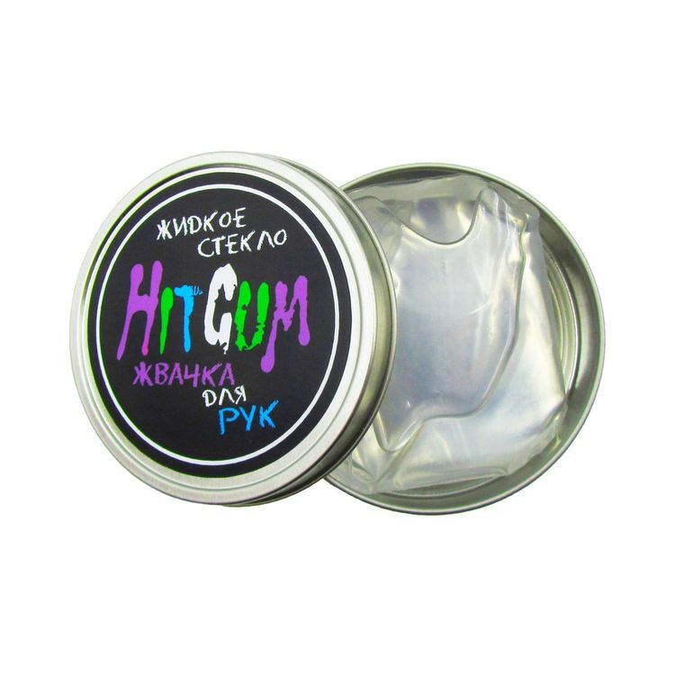 Жвачка для рук HitGum Прозрачная, Жидкое Стекло — картинка 2