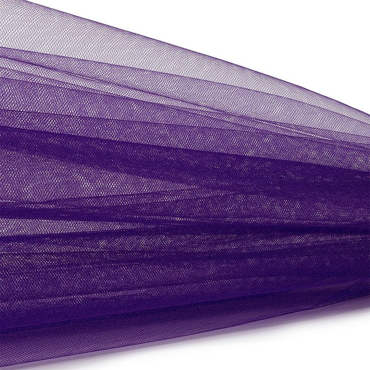 Еврофатин мягкий матовый Hayal Tulle, 5 м, ширина 300 см, 100% полиэстер, цвет: фиолетовый, Hayal — картинка 2