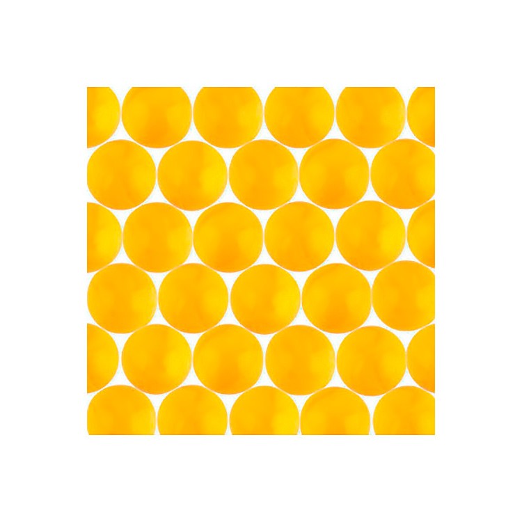 Стеклянные шарики марблс №03 желтые GLM-04/16, 16 мм, 340 г, Blumentag 