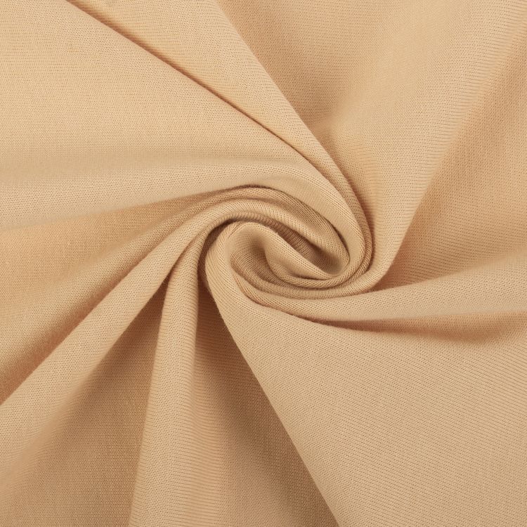 Трикотаж кукольный, 50x55 см, 225 г/м2, 100% хлопок, цвет: №06 бежевый, Peppy — картинка 2