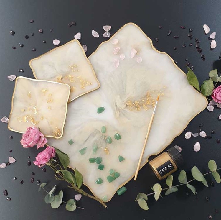 Подстаканник Мраморный камень (5 мм) - Силиконовый молд — картинка 2