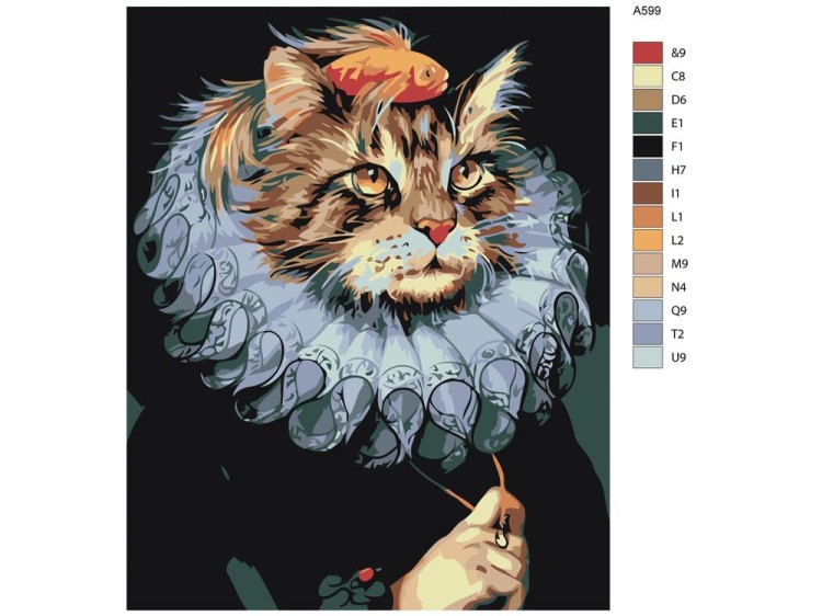 Картина по номерам «Кот-дворянин» — картинка 2