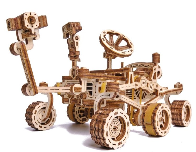 Механическая деревянная сборная модель Wood Trick «Робот Марсоход» — картинка 6