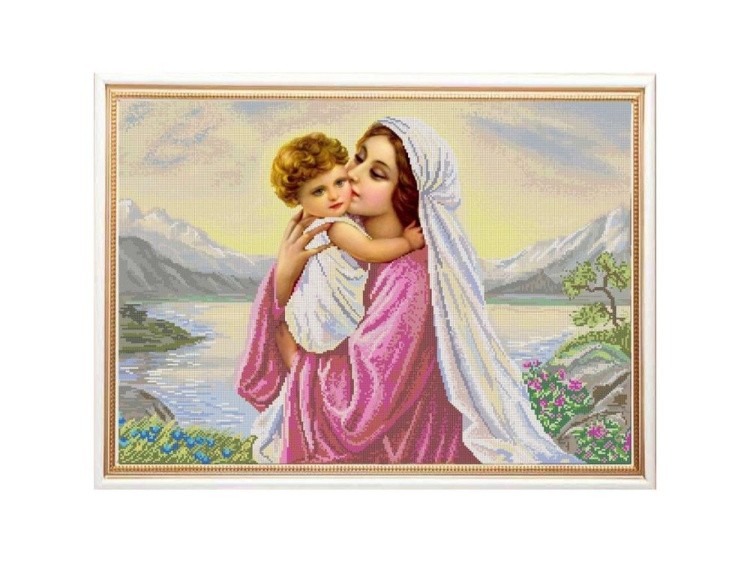 Рисунок на ткани «Мать и дитя»