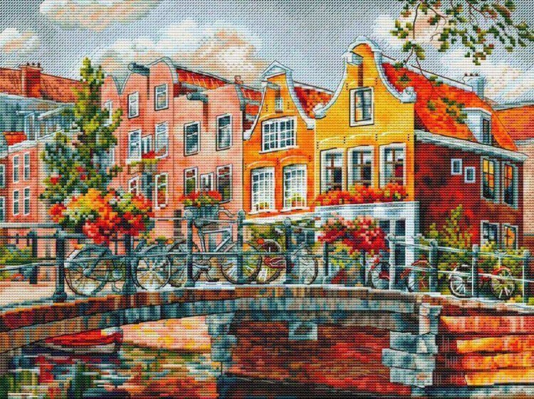 Набор для вышивания «Амстердам. Мост через канал»