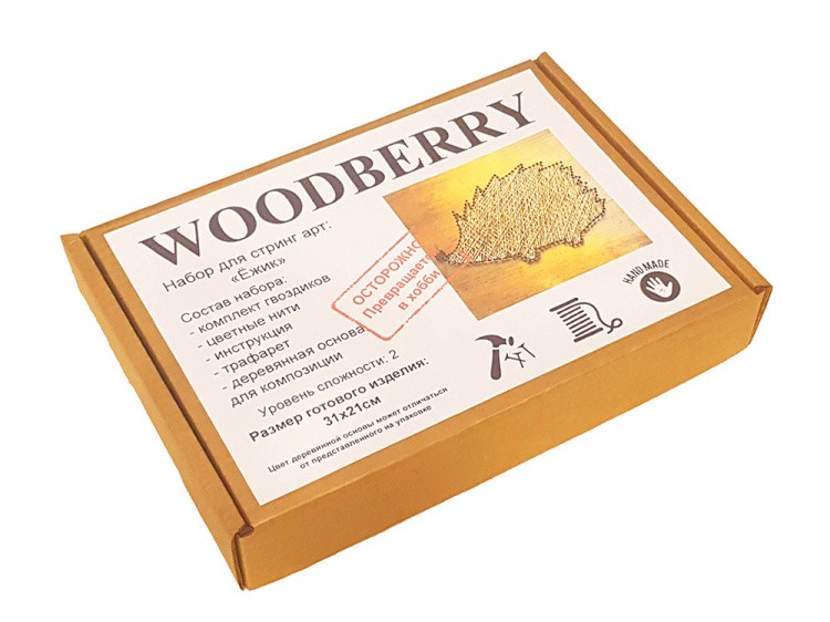 Набор для творчества STRING ART «Ежик» — картинка 2