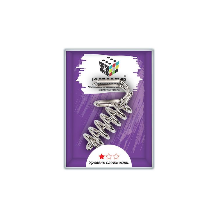 Головоломка металлическая Пружинка, 2 элемента — картинка 2