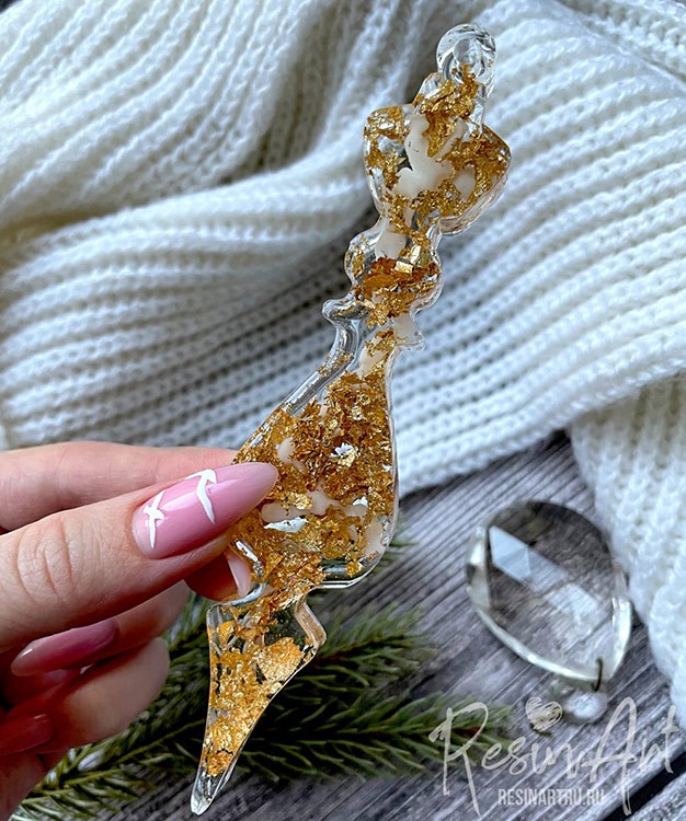 Елочная игрушка Фонарик №1 - Силиконовый молд, 1 шт., ResinArt — картинка 2