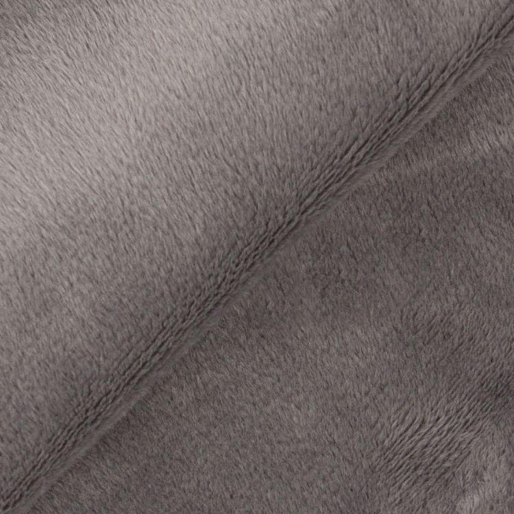 Плюш PEV, 48x48 см, 273 г/м2, 100% полиэстер, цвет: 18 темно-серый/charcoal, Peppy