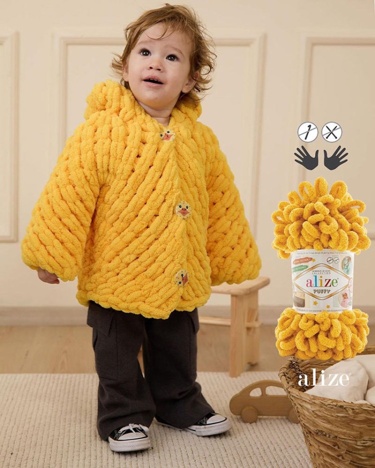 Пряжа ALIZE Puffy (262), беж, 5 шт. по 100 г — картинка 5