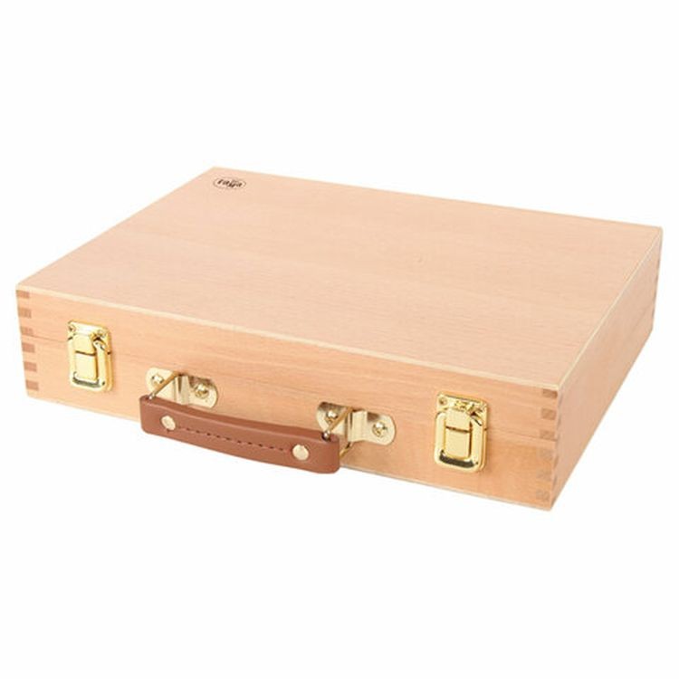 Ящик художника «Московская палитра», бук, 2,5х25х7,5 см, ячейки для красок и кистей — картинка 2